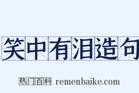 笑中有泪造句是什么意思的图片